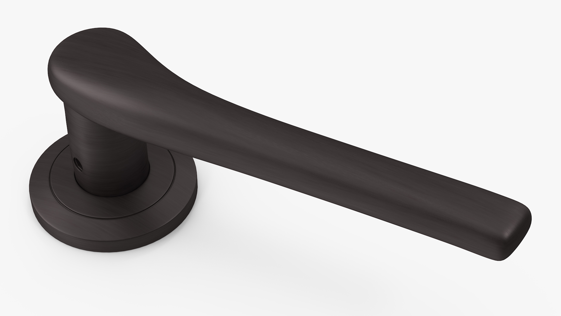 3D Dark Bronze Curved Door Handles