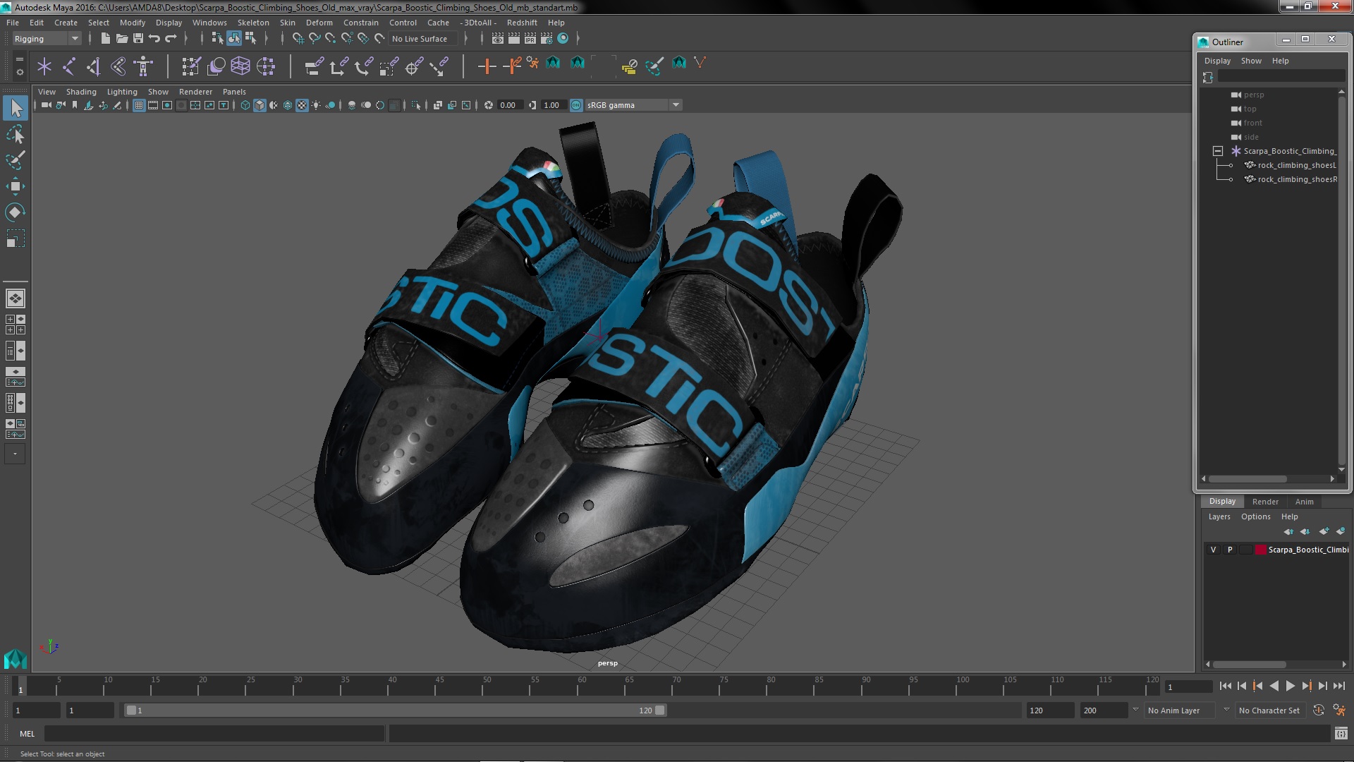 3D Scarpa Boostic Climbing Shoes Old model