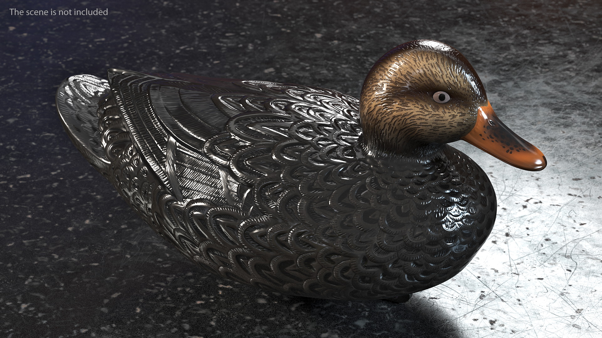 3D Black Duck Decoy