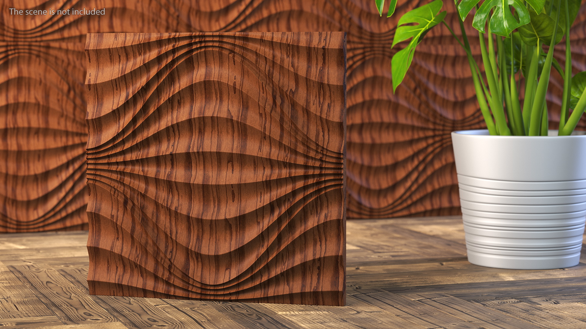 3D Wall Panel Circular Wave Wood 3D