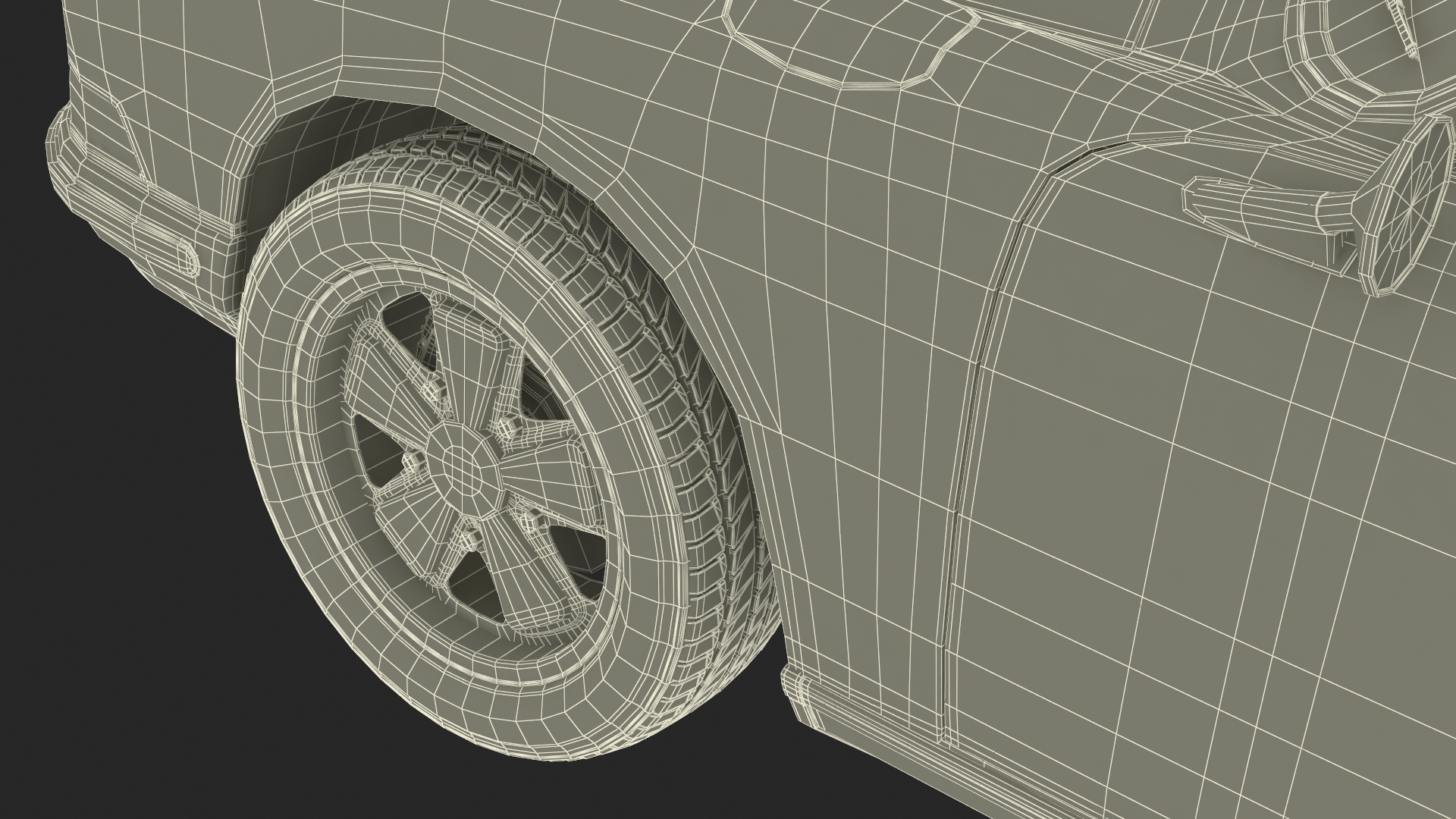 Porsche 911 1968 Blue Simplified 3D
