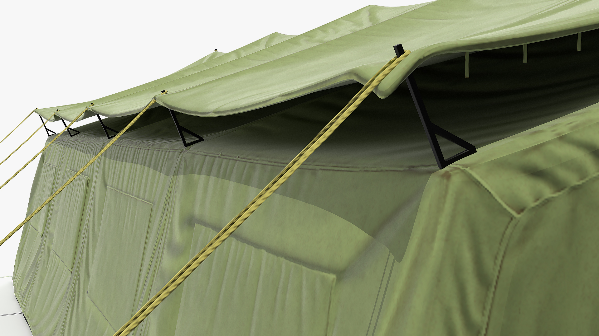 3D Military Temper Tent Green