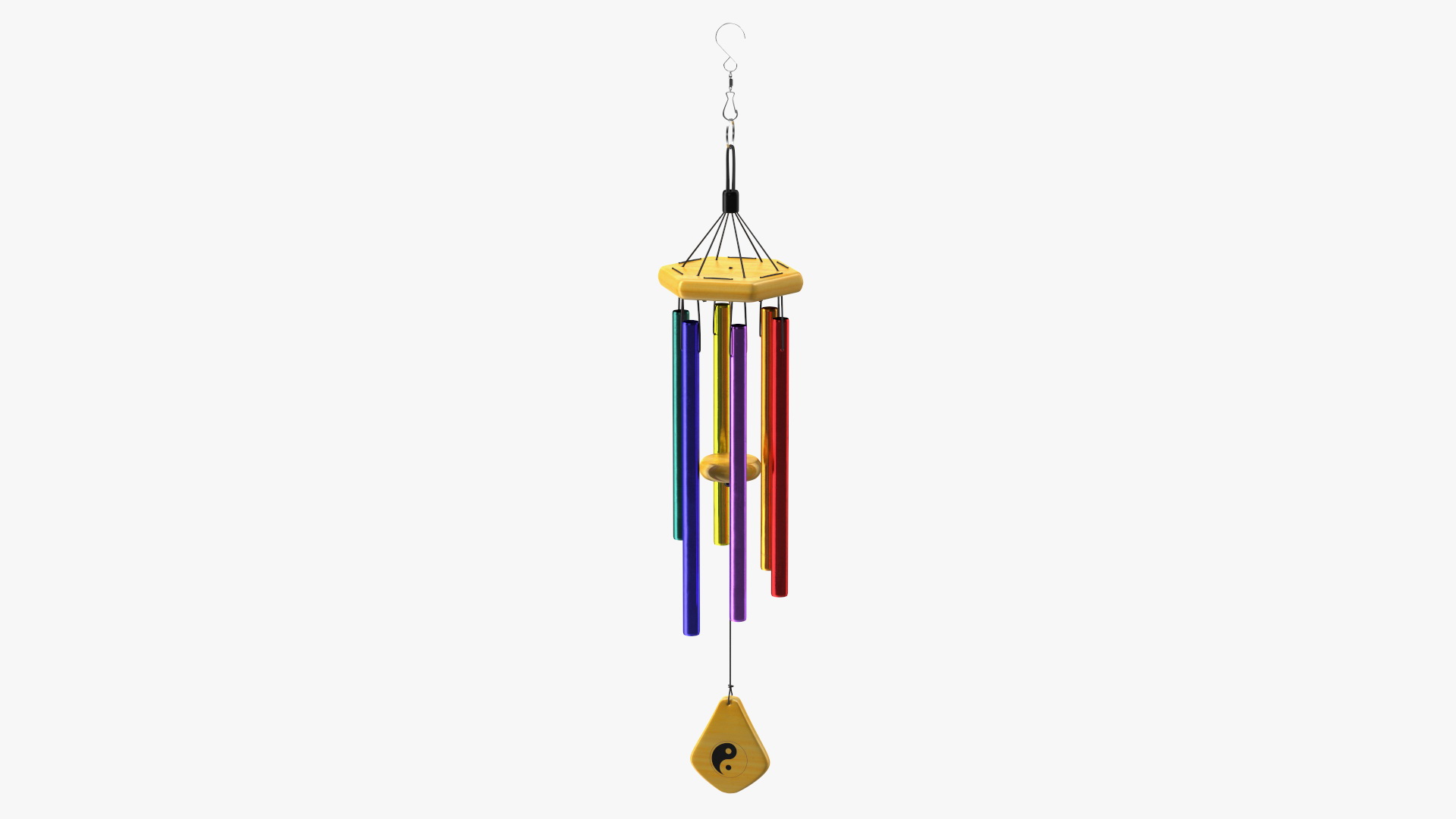 3D Rainbow Wind Chime model