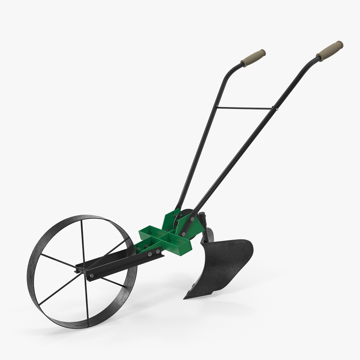 Old Hand Plow 3D Model
