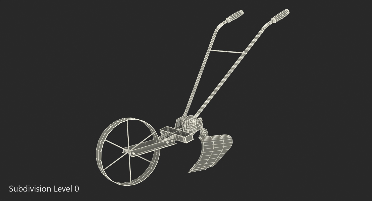 3D Old Hand Plow model