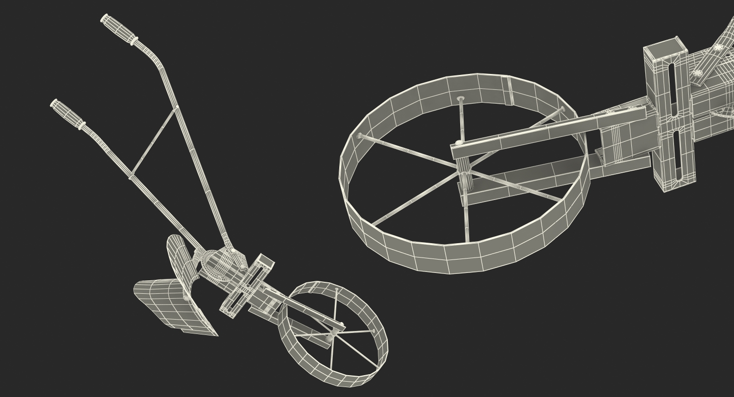 3D Old Hand Plow model