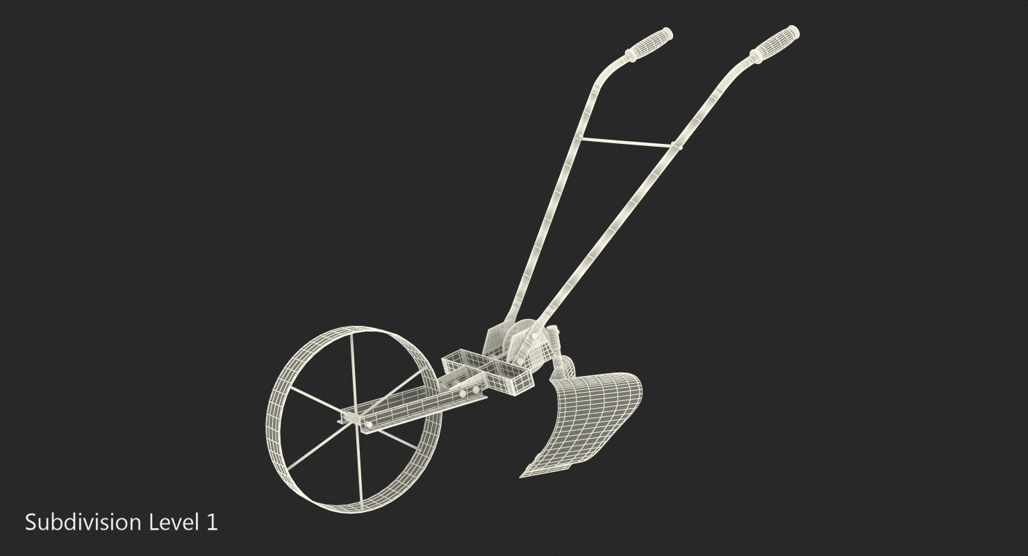 3D Old Hand Plow model
