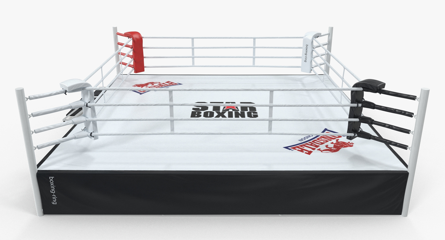 Complete Competition Boxing Ring 3D
