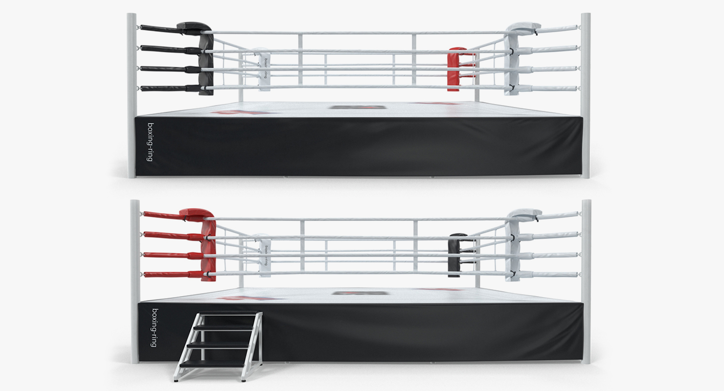 Complete Competition Boxing Ring 3D