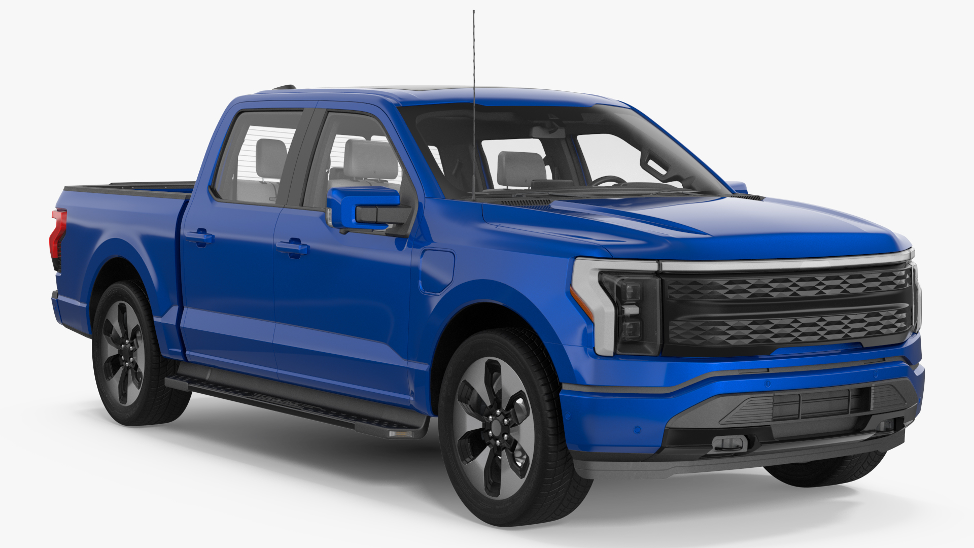 3D Electric Pickup Truck Rigged model