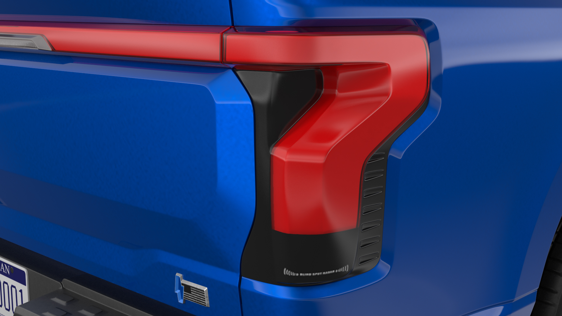 3D Electric Pickup Truck Rigged model