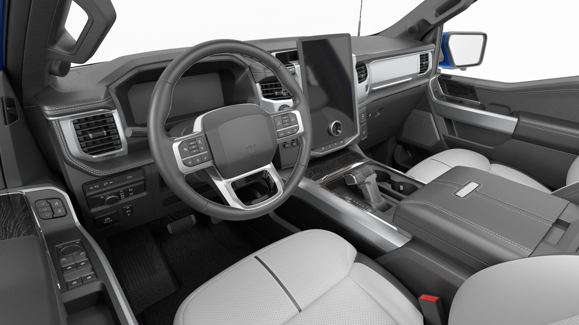 3D Electric Pickup Truck Rigged model