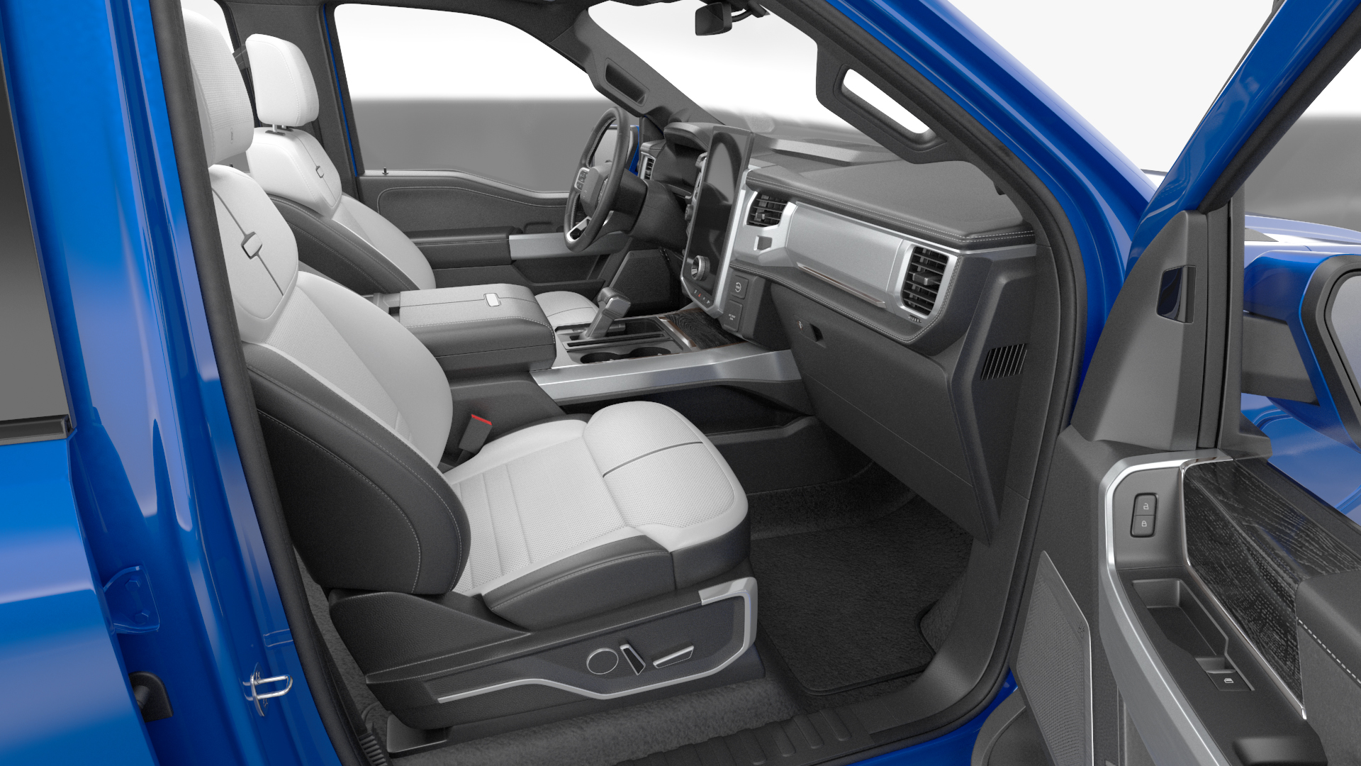 3D Electric Pickup Truck Rigged model