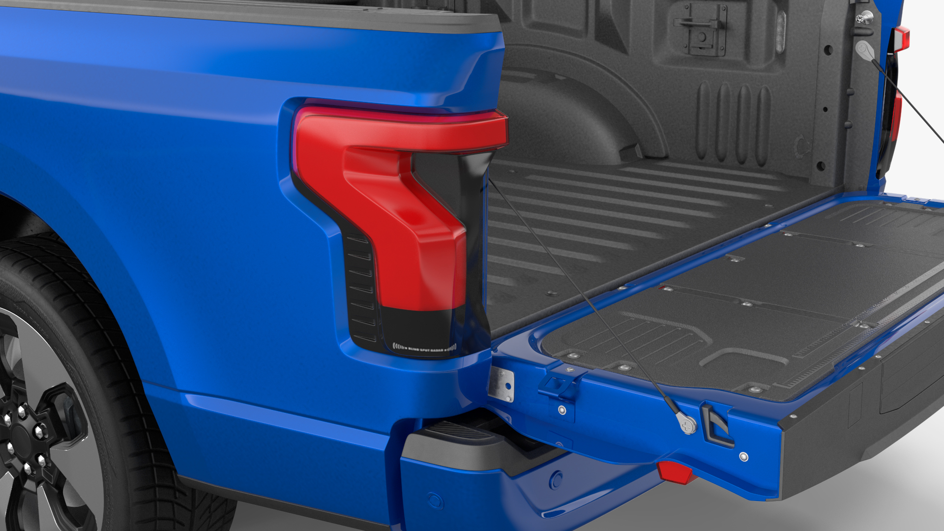 3D Electric Pickup Truck Rigged model