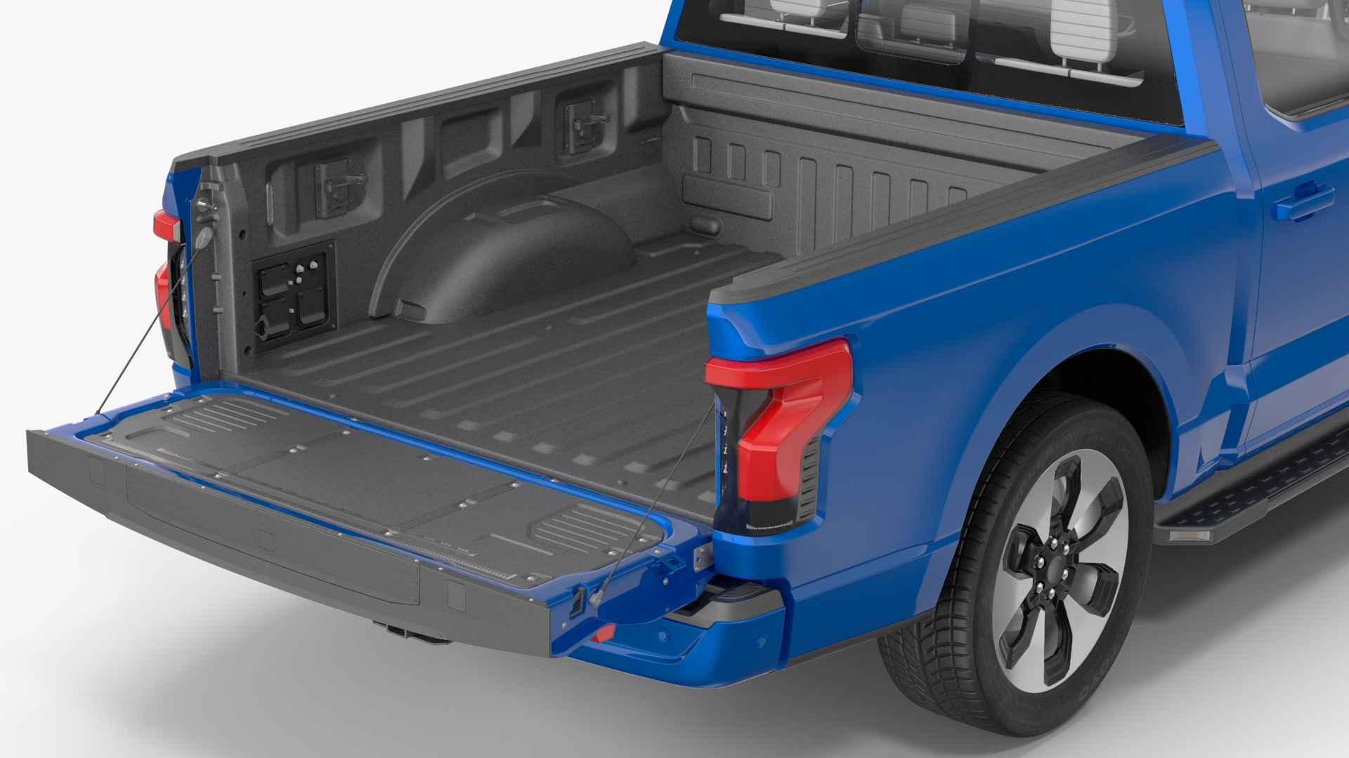 3D Electric Pickup Truck Rigged model