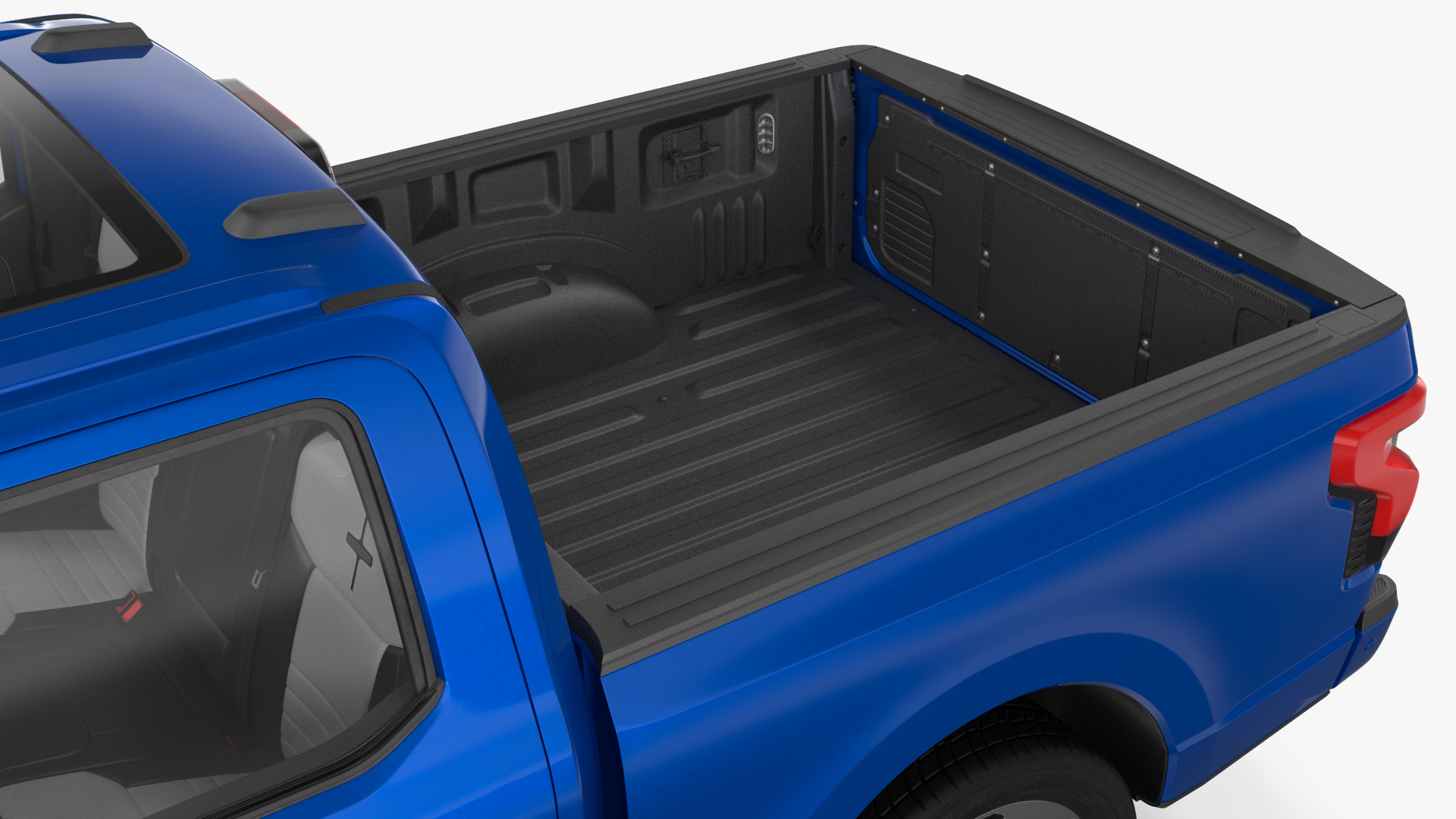 3D Electric Pickup Truck Rigged model