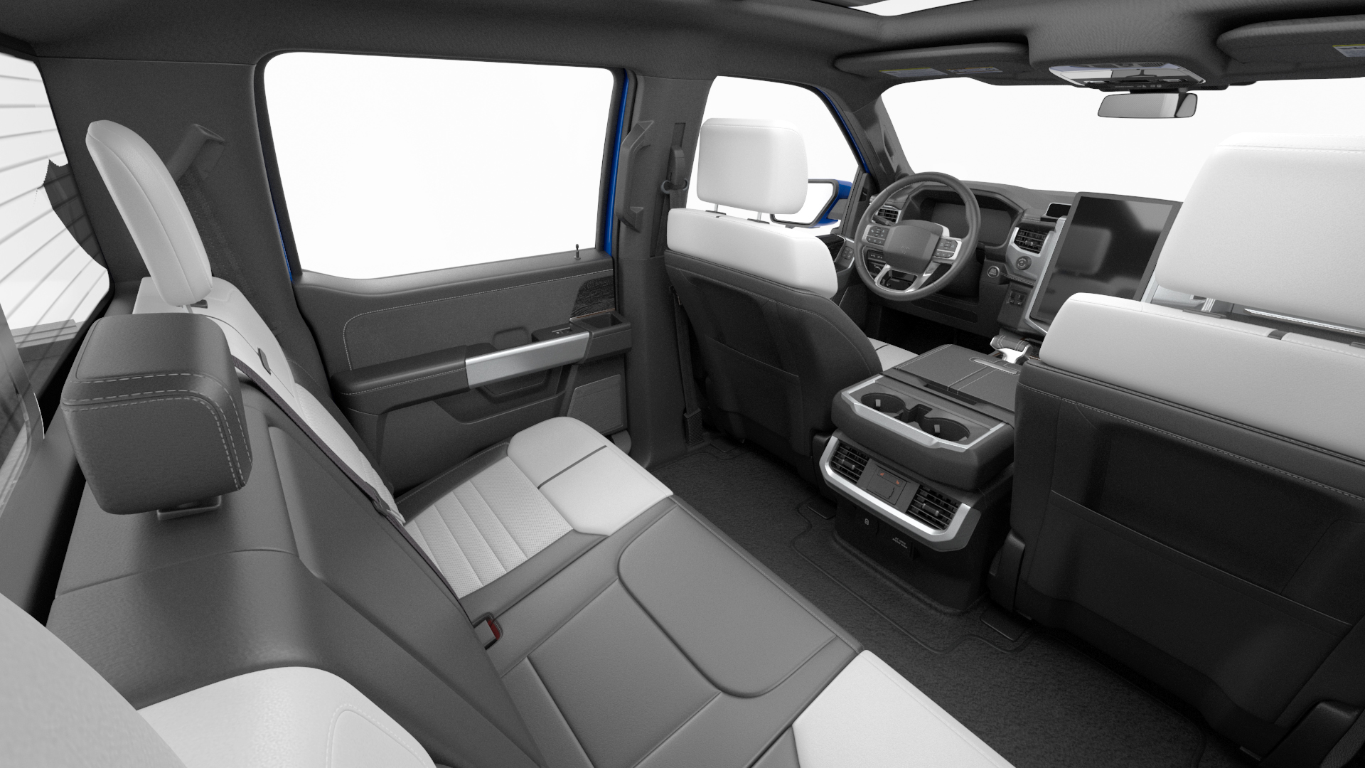 3D Electric Pickup Truck Rigged model