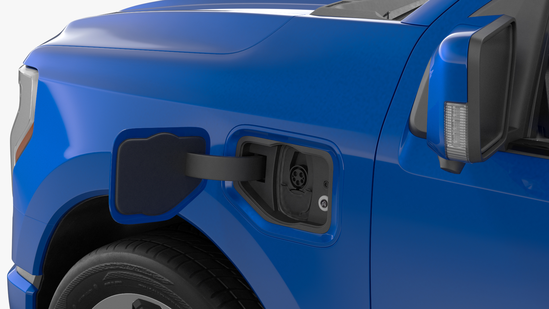 3D Electric Pickup Truck Rigged model