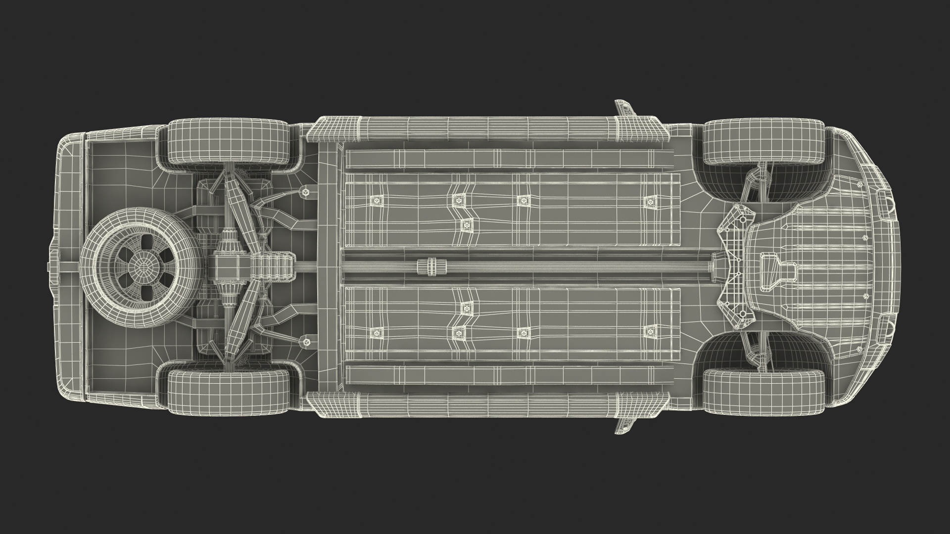3D Electric Pickup Truck Rigged model