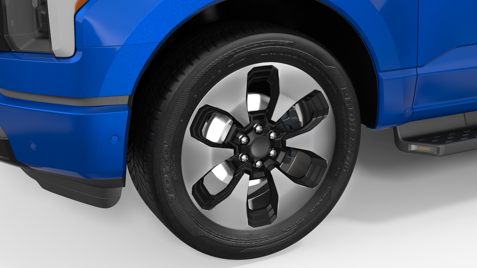 3D Electric Pickup Truck Rigged model