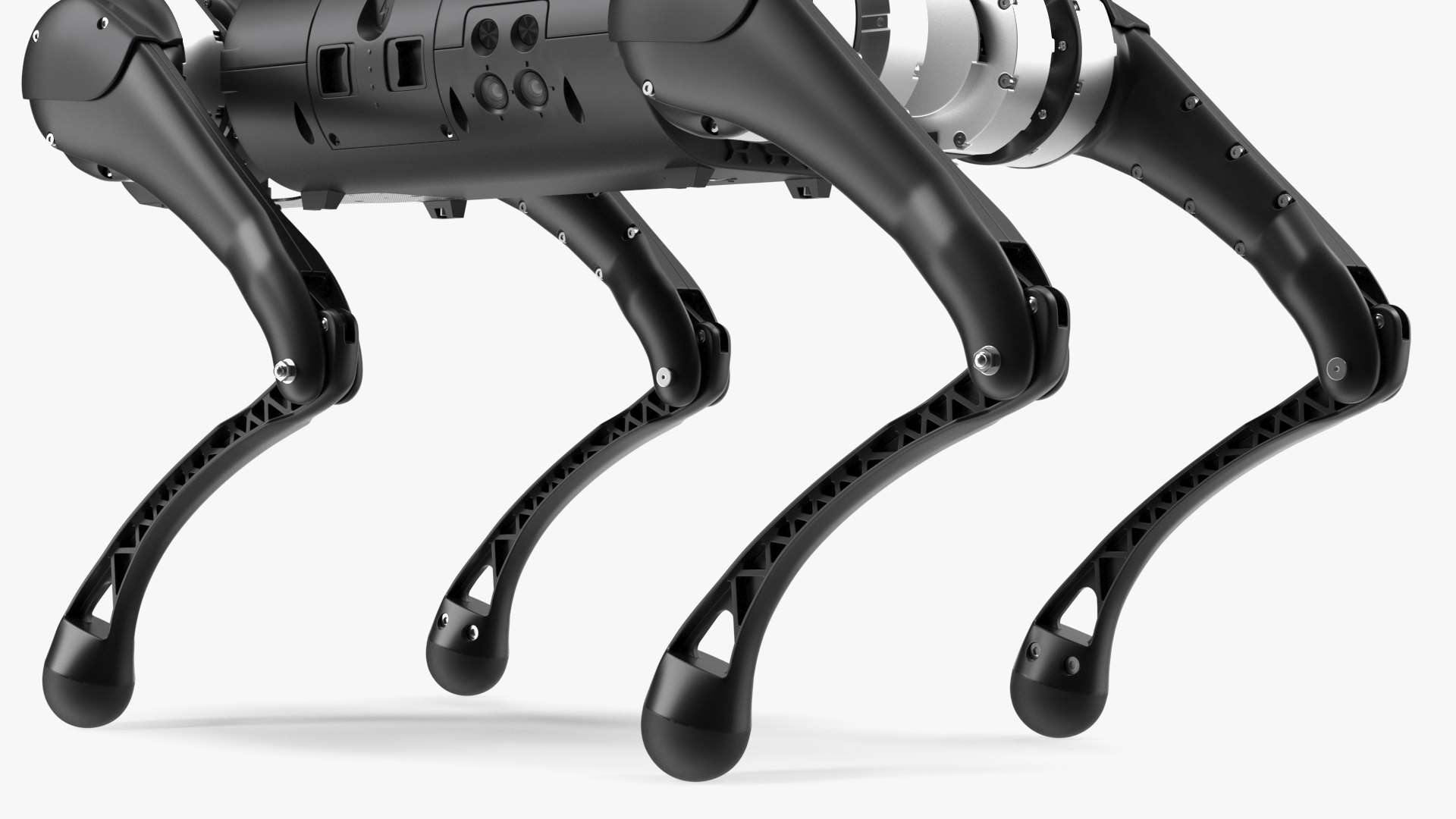 Black Unitree Go1 Quadruped 3D