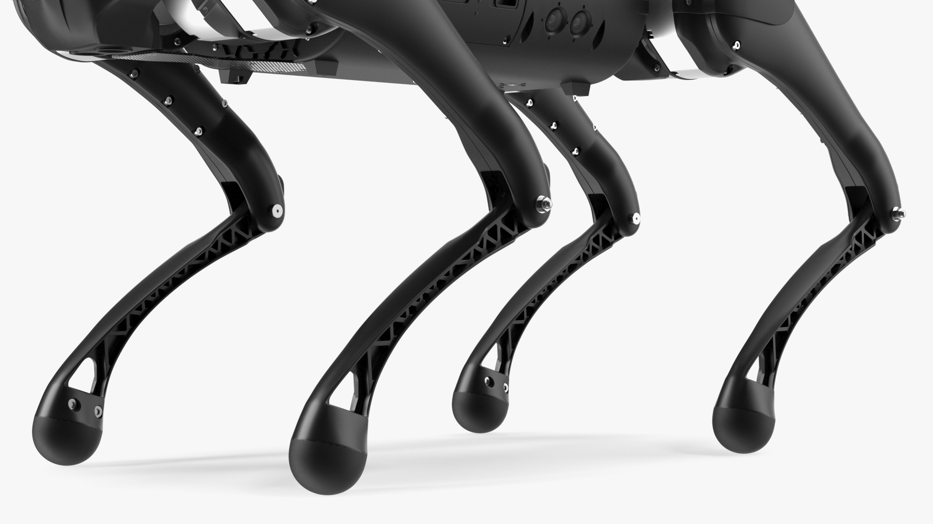 Black Unitree Go1 Quadruped 3D