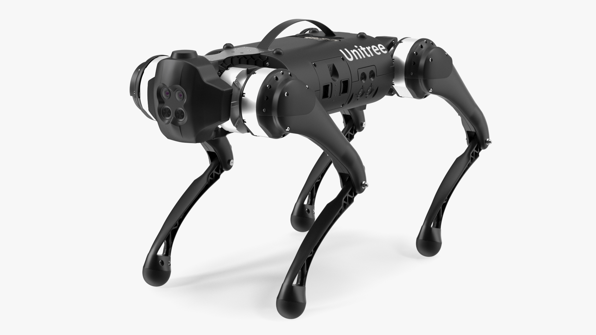 Black Unitree Go1 Quadruped 3D