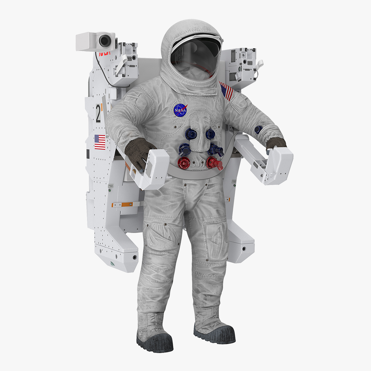 Spacesuit A7L with Manned Maneuvering Unit