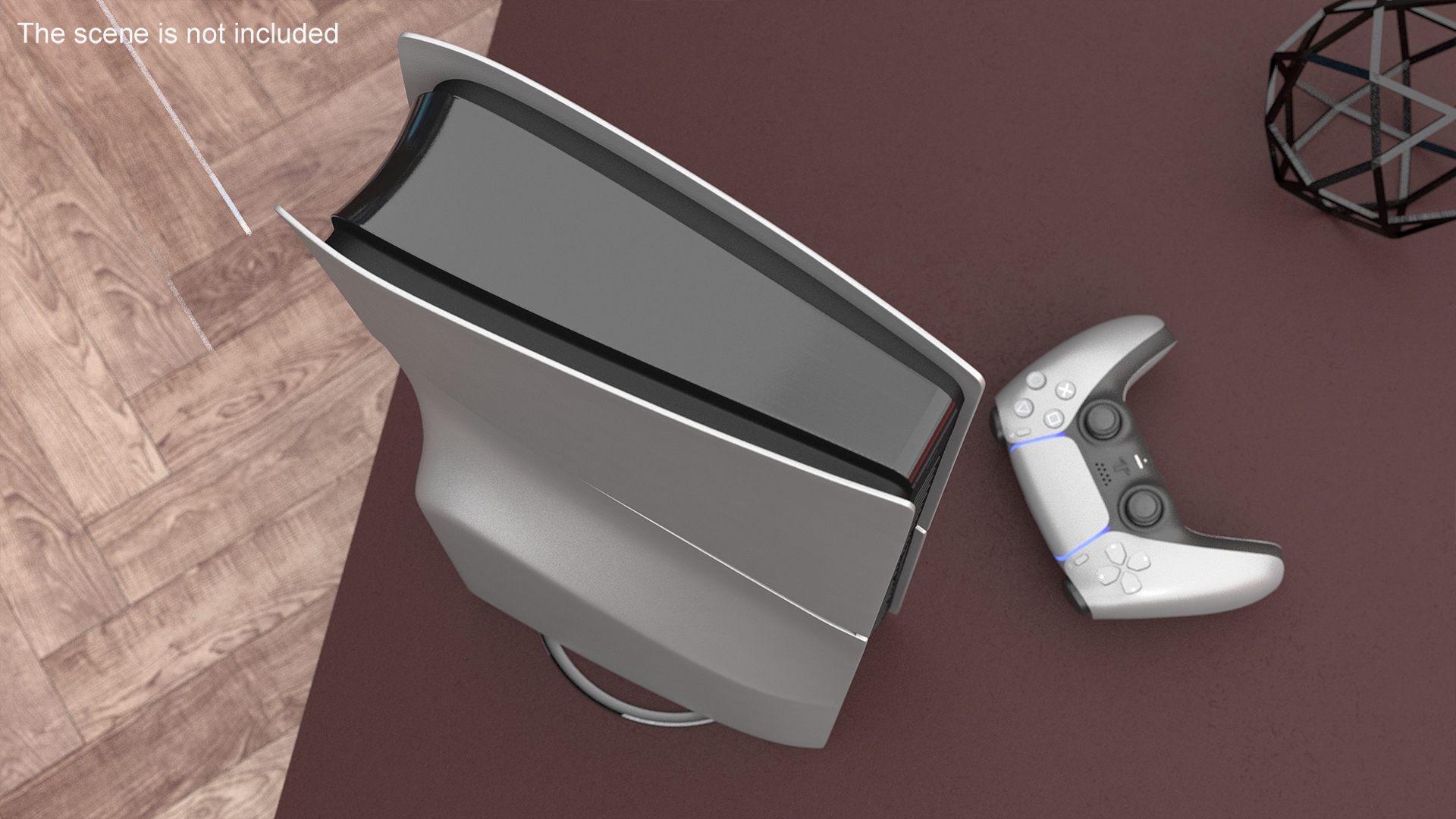 Slim Console Sony PlayStation 5 Sterling Silver 3D