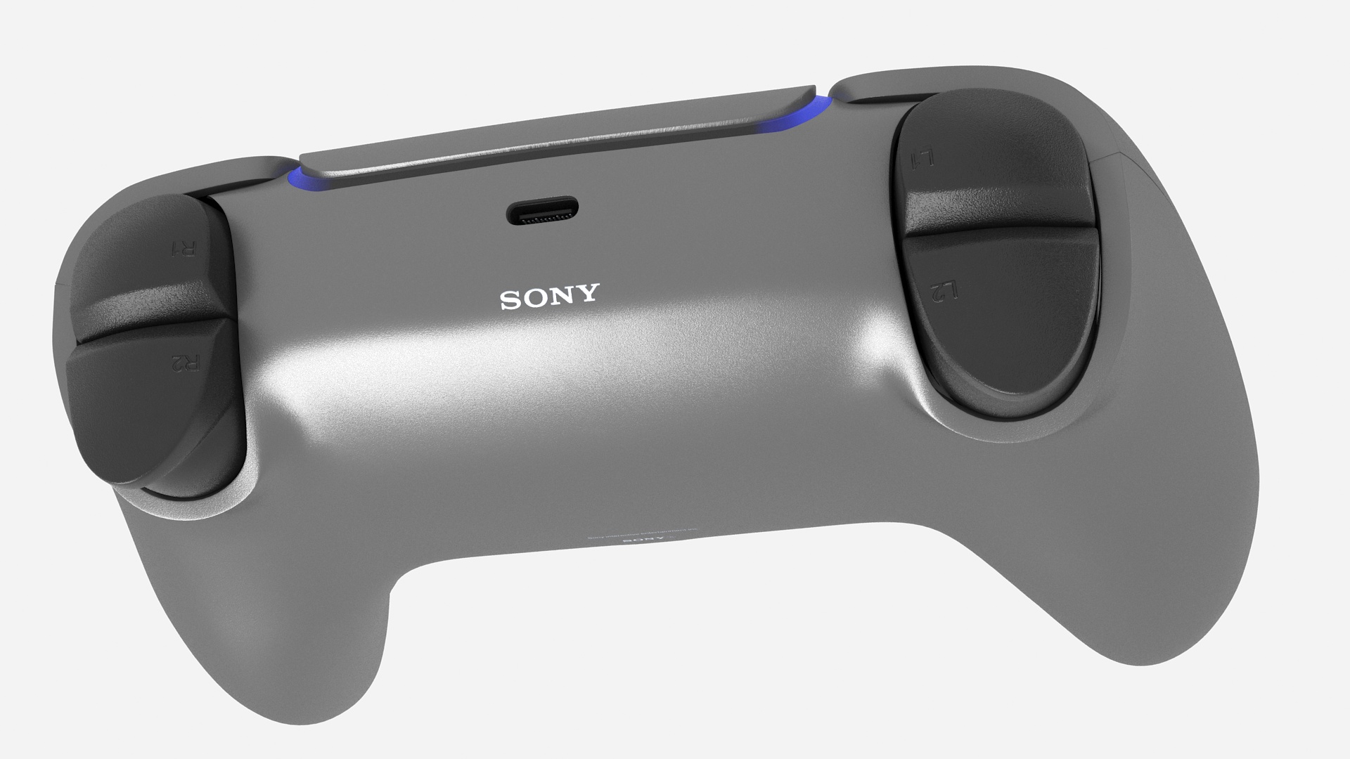 Slim Console Sony PlayStation 5 Sterling Silver 3D