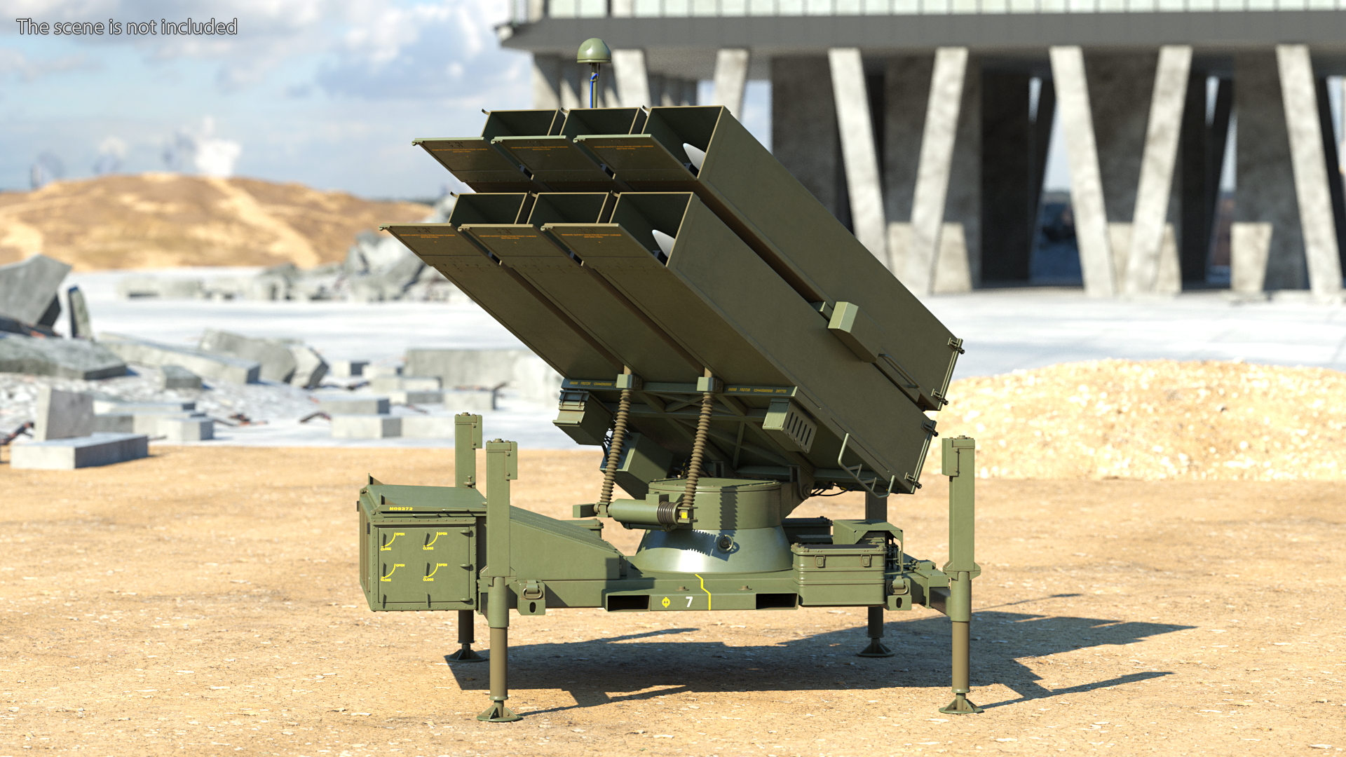 NASAMS Missile System Ready to Attack 3D