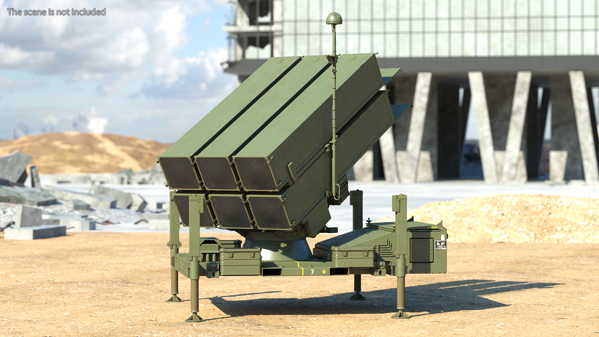 NASAMS Missile System Ready to Attack 3D