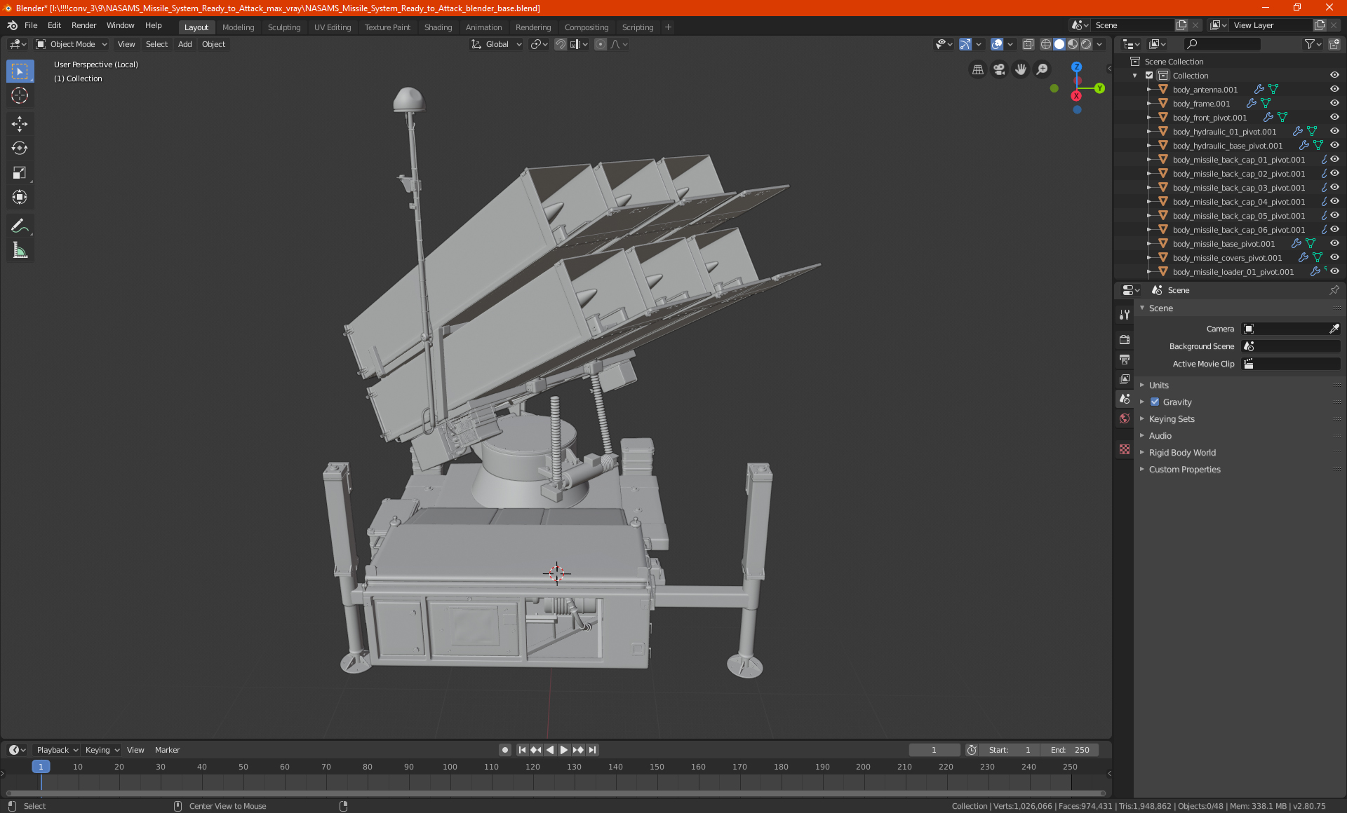 NASAMS Missile System Ready to Attack 3D