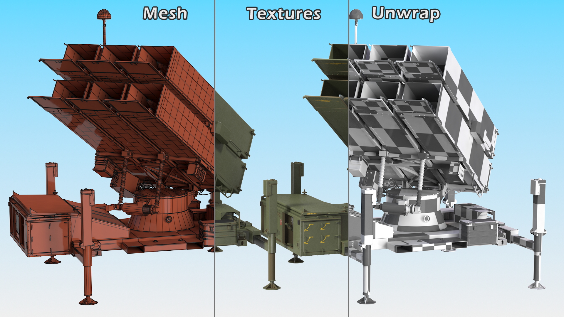 NASAMS Missile System Ready to Attack 3D