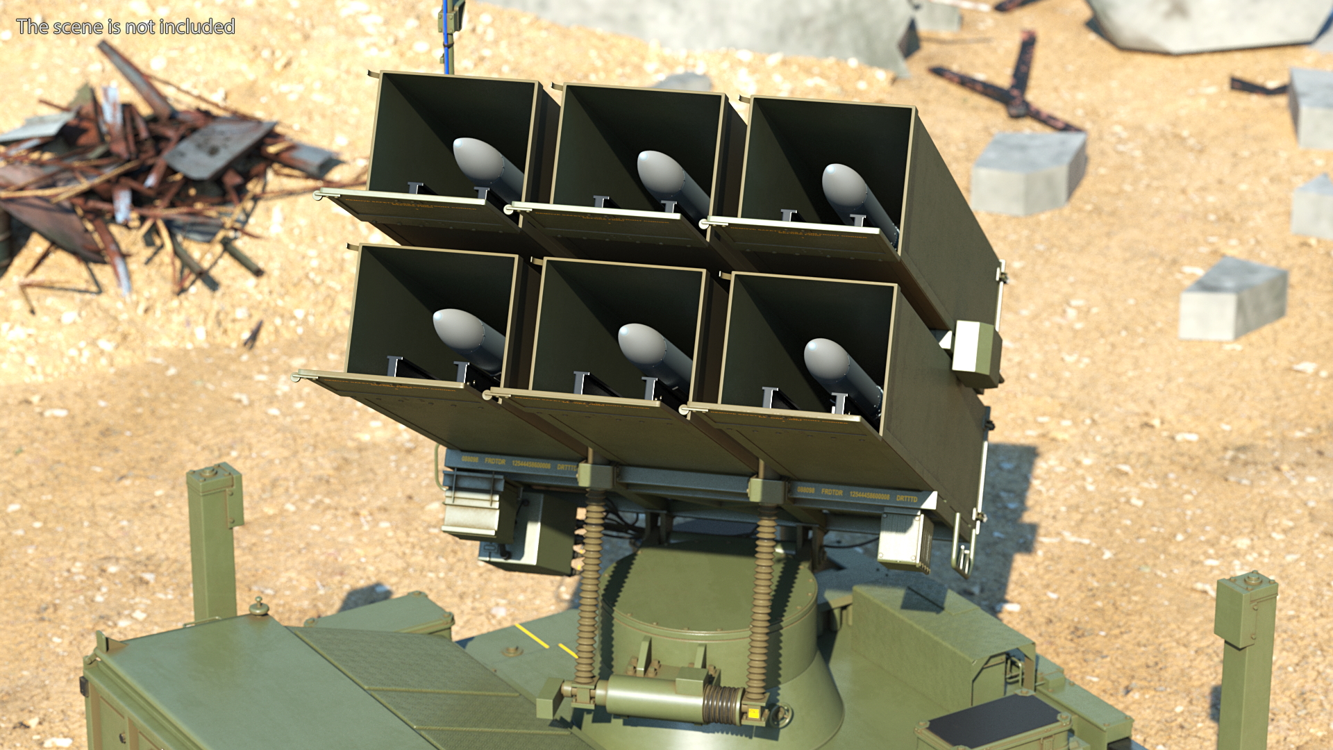 NASAMS Missile System Ready to Attack 3D