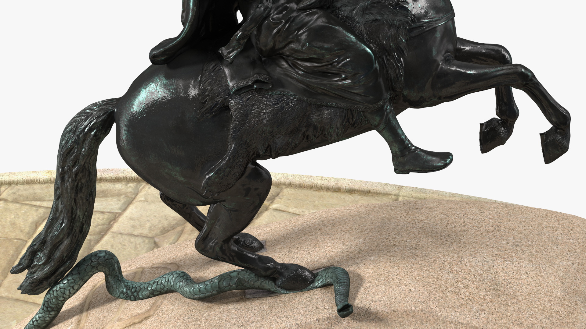 3D model Peter the Great Bronze Horseman Monument