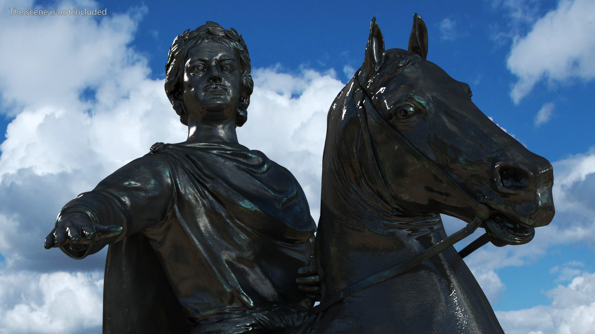 3D model Peter the Great Bronze Horseman Monument