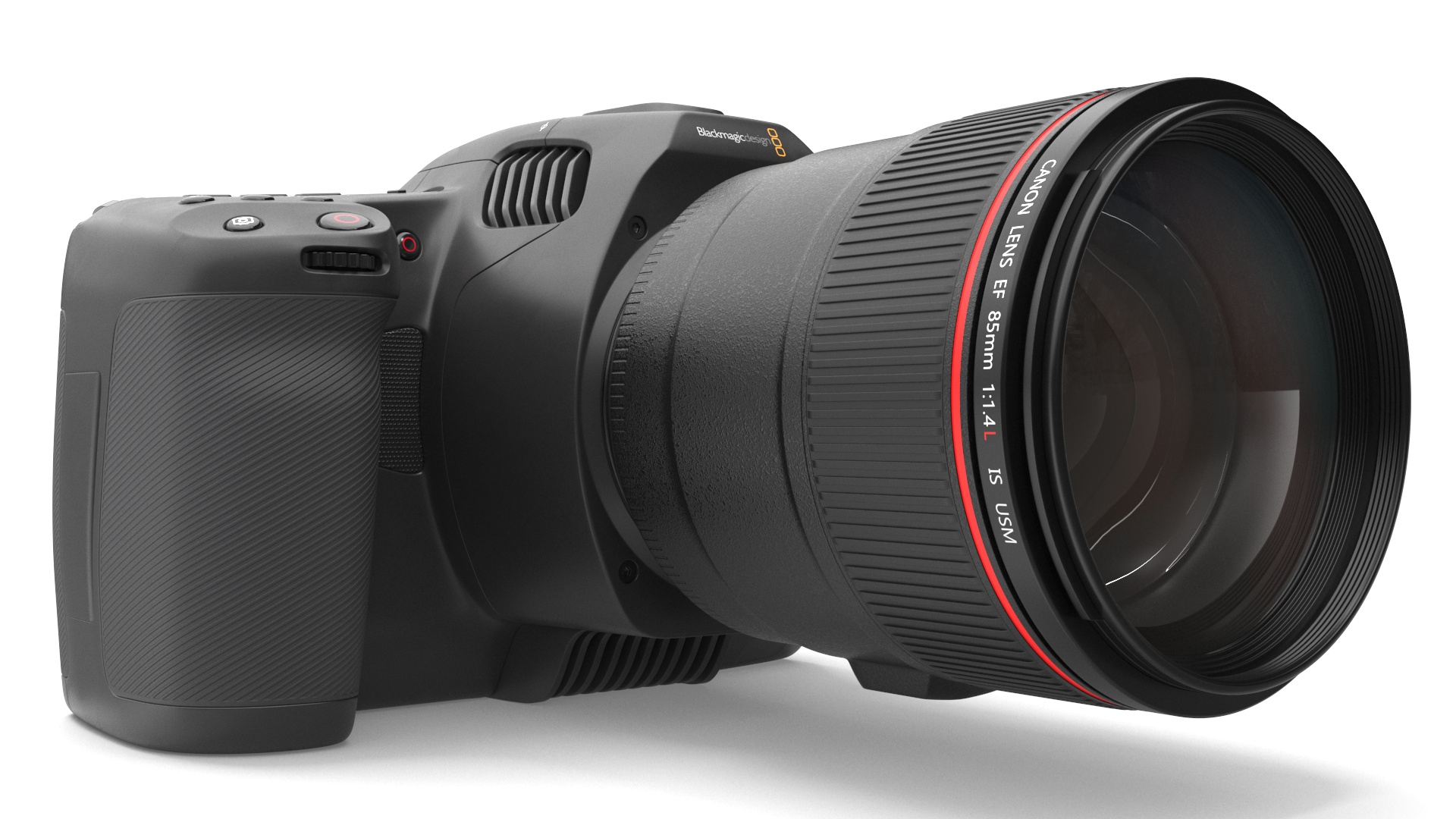 3D model Camera Blackmagic Design 6K G2 with Lens