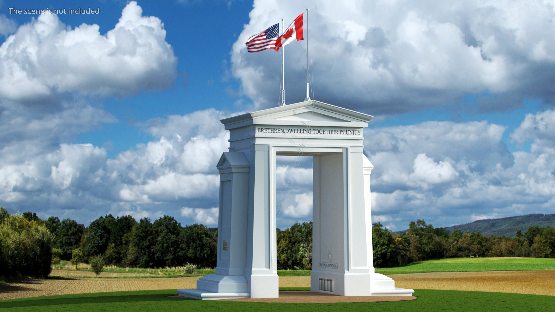 3D model Peace Arch