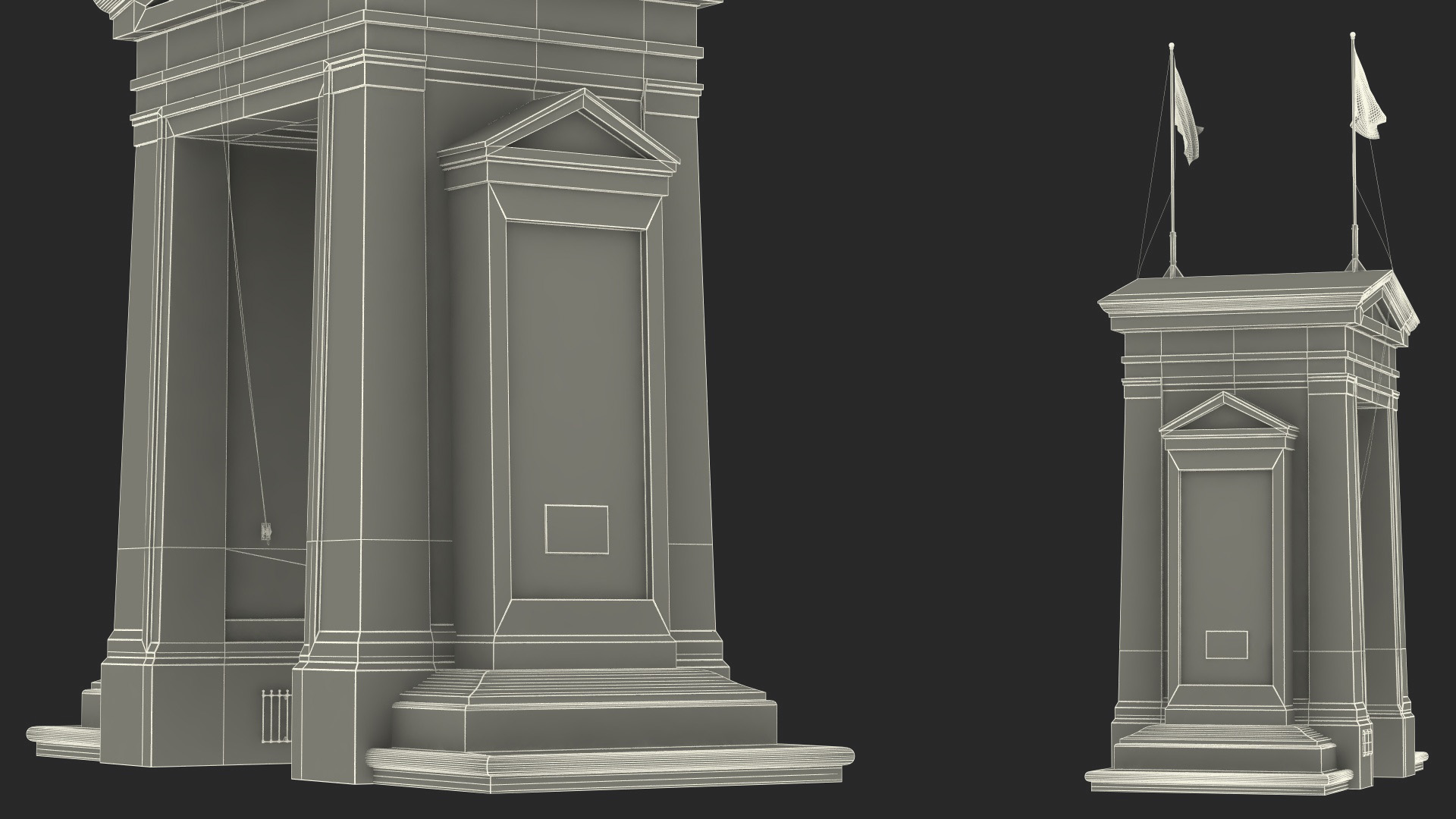3D model Peace Arch