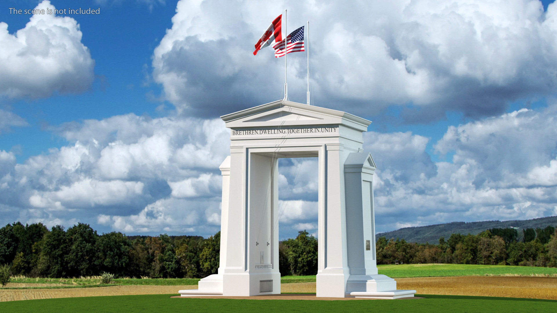 3D model Peace Arch