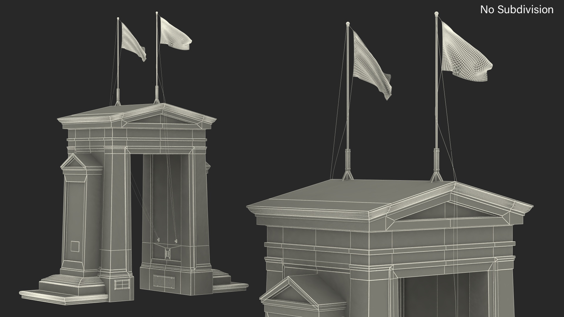 3D model Peace Arch