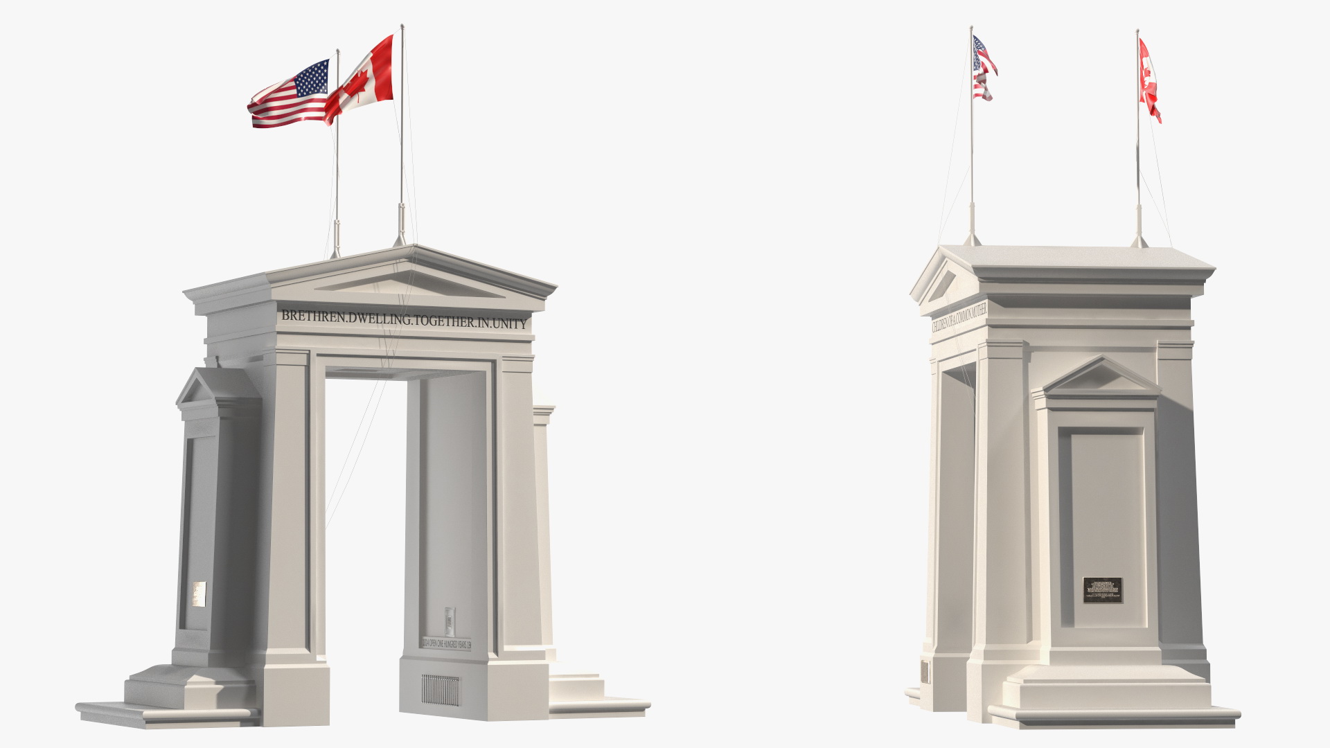 3D model Peace Arch