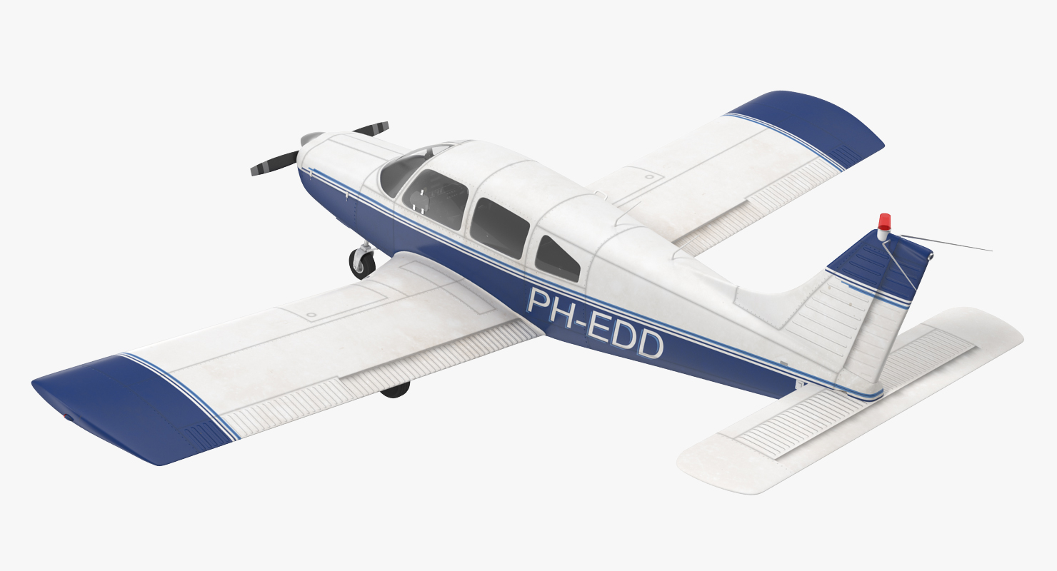 Light Aircraft Piper PA 28 161 Cherokee 3D model