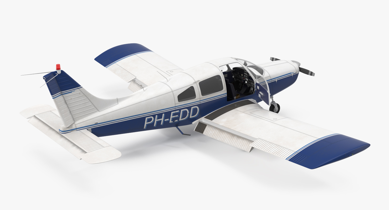 Light Aircraft Piper PA 28 161 Cherokee 3D model