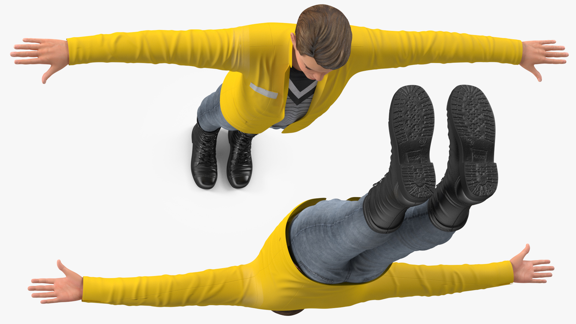 3D Teenage Boy Fashionable Style Rigged