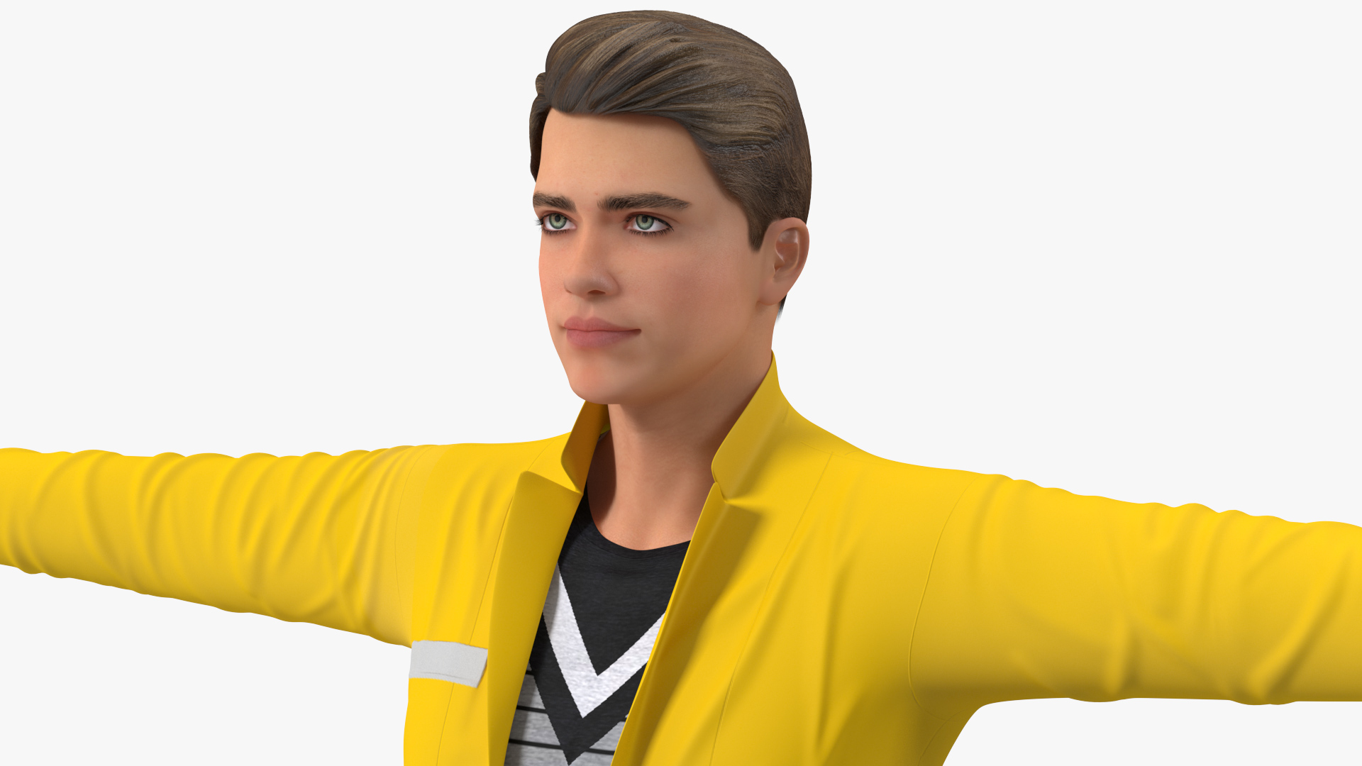 3D Teenage Boy Fashionable Style Rigged