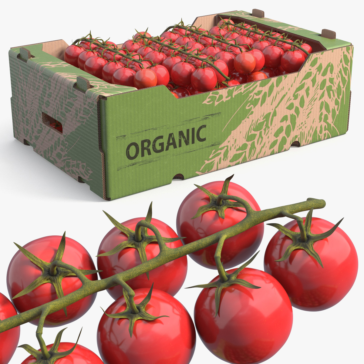 Organic Cherry Vine Tomato Harvest Box