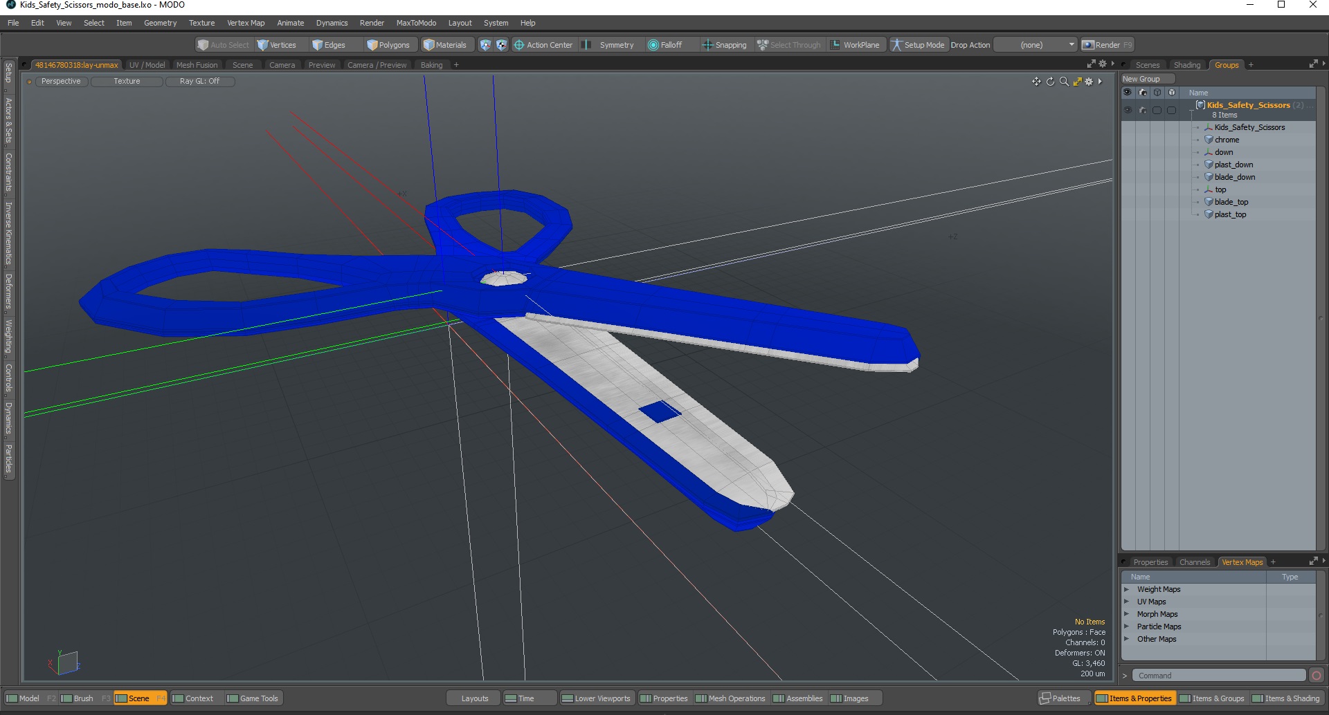 3D model Kids Safety Scissors