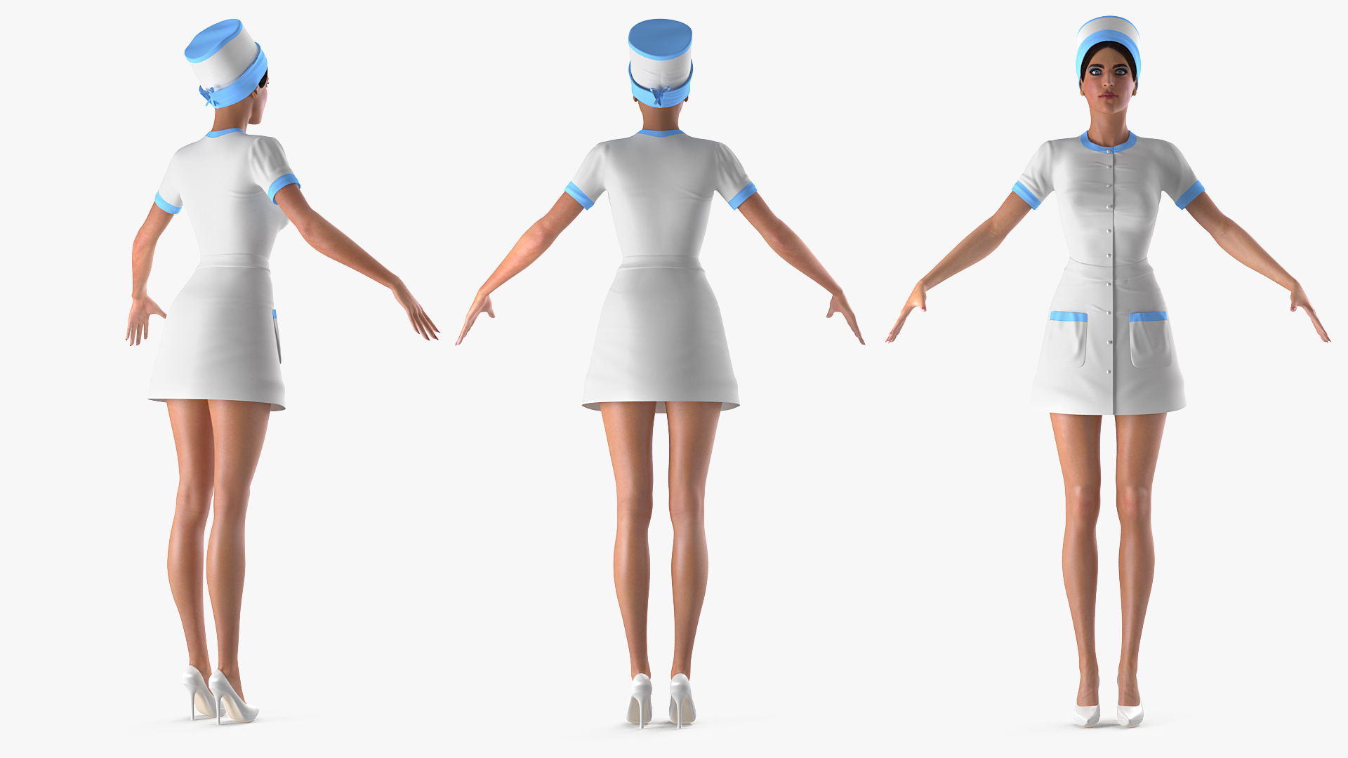 Nurse T-Pose 3D